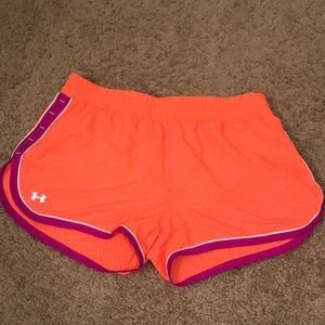 Neon under armor shorts